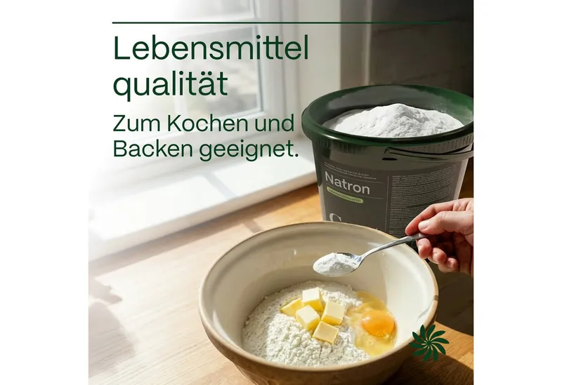 GreatVita Backzutat Natron Pulver 5kg Eimer Lebensmittelqualität - Baking Soda – Produktbild 4 von 5