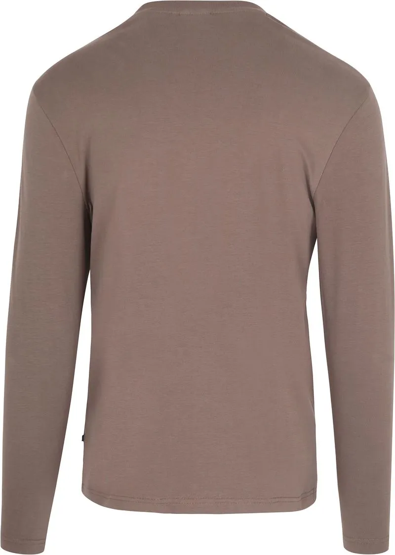 Suitable Suitable Respect Longsleeve Heavy T-Shirt Taupe - Größe XXL, Braun, – Produktbild 3 von 3
