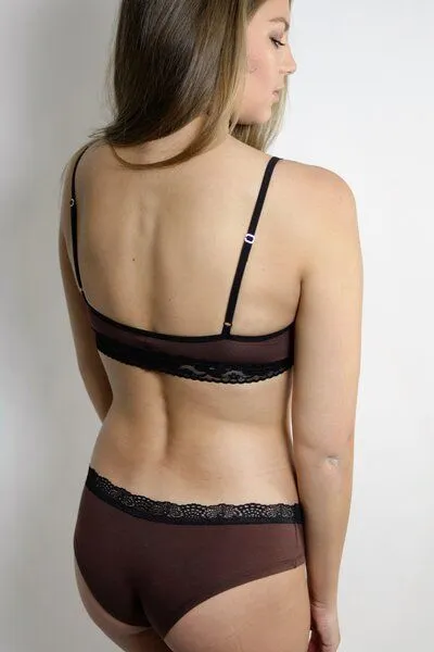 Frija Omina Frija Omina Bio BH Spitze dunkel, Braun, – Produktbild 3 von 4