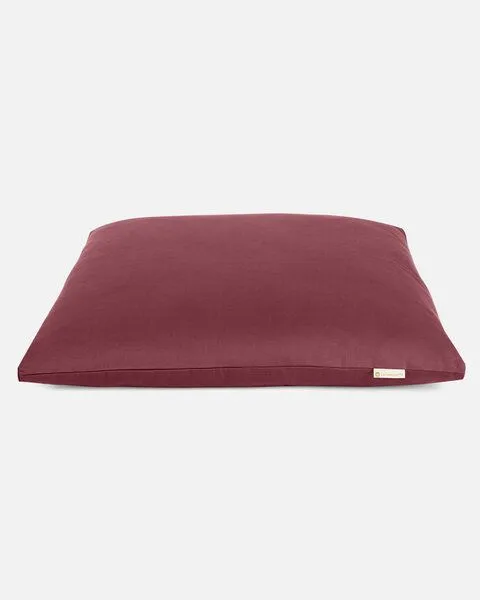 Lotuscrafts Lotuscrafts Meditationsmatte Zabuton Deluxe - Extra Dick - GOTS Zertifiziert, Bordeaux, – Produktbild 3 von 4