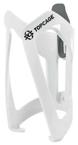 SKS GERMANY SKS Topcage Flaschenhalter weiß, flexibler Kunststoff, 53g, für 1,5L PET-Flaschen, verstellbarer Fanghaken, Made in Germany – Produktbild 1 von 1