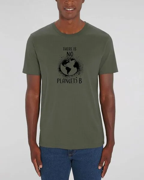 Human Family Human Family Bio Unisex T-Shirt "There is NO Plan(et) B", Khaki, – Produktbild 2 von 3