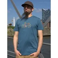T Shirtladen Marktstrasse T-Shirtladen-Marktstrasse GmbH Rennrad blaugrau Boy-T-Shirt – Produktbild 1 von 1