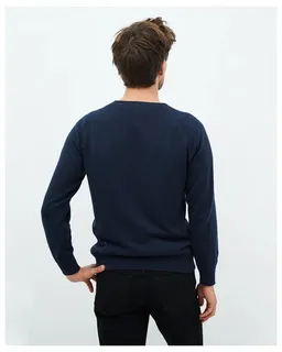 Kuyichi Kuyichi Herren vegan Rundhalsausschnitt Noel Dark Navy – Produktbild 1 von 1