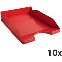 Exacompta 10 Exacompta Briefablagen Ecotray "Office", DIN A4+, rot, für je 500 Blatt – Produktbild 1 von 1