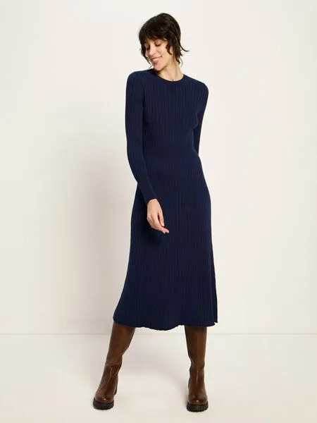LANIUS LANIUS Strickkleid aus Bio-Baumwolle, Midnight, – Produktbild 2 von 4