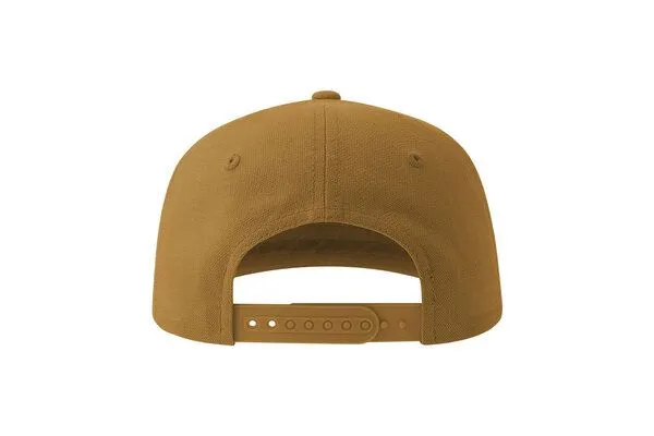 Atlantis Headwear Atlantis Headwear Old-School-Kappe aus einer Mischung aus recyceltem und Bio-Baumwoll, Dark mustard, – Produktbild 4 von 4