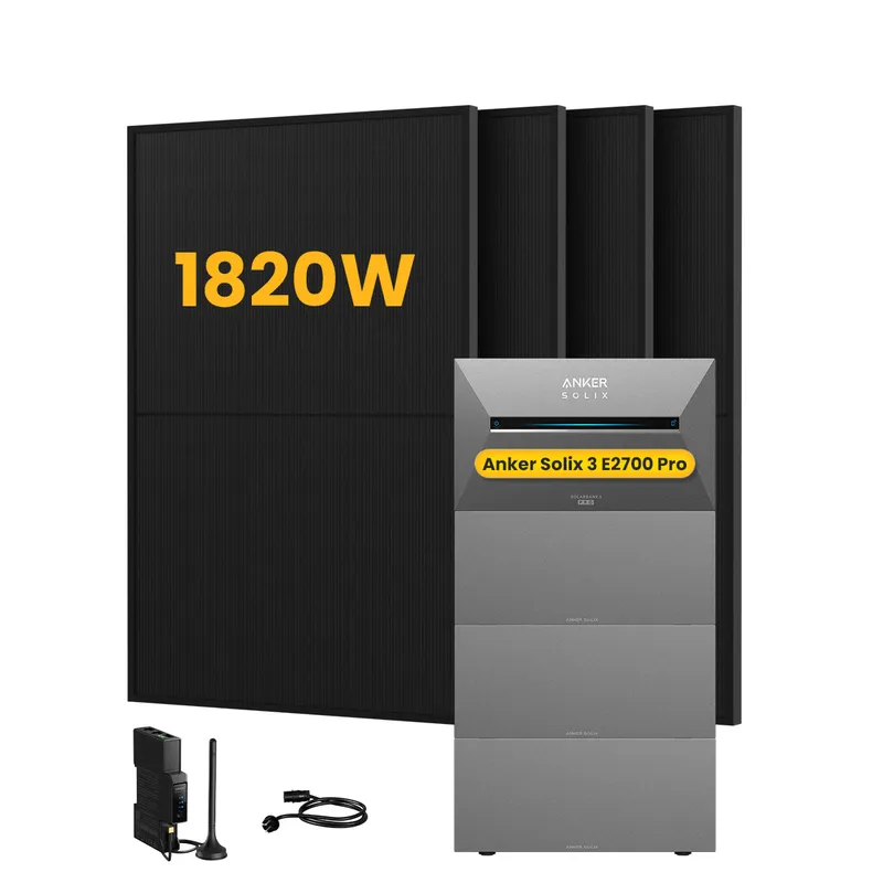 Anker Anker SOLIX Solarbank 3 E2700 Pro, mit 4 x 455 Bifaziale Solarmodule, by Powerness - 10.8kWh / 1 x Smart Meter / Standardversand – Produktbild 1 von 1