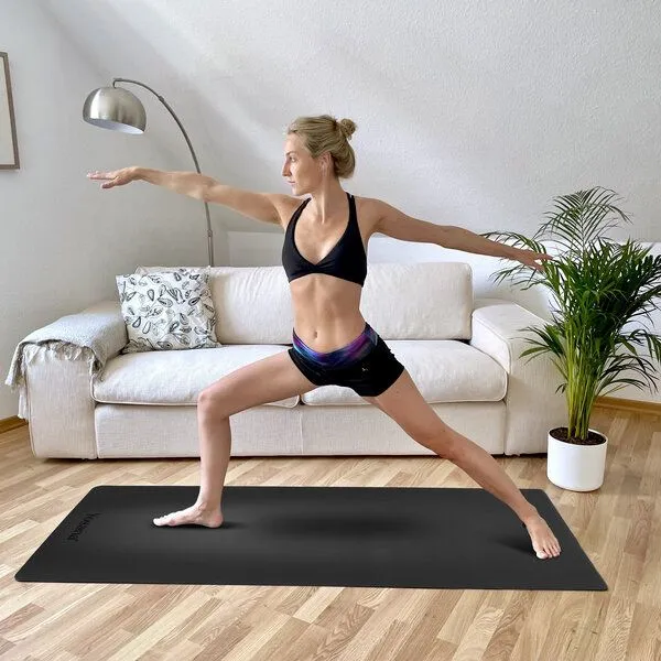 Yosana Yosana Yogamatte Ultra Grip inkl. Baumwolltragegurt, Schwarz, – Produktbild 4 von 7