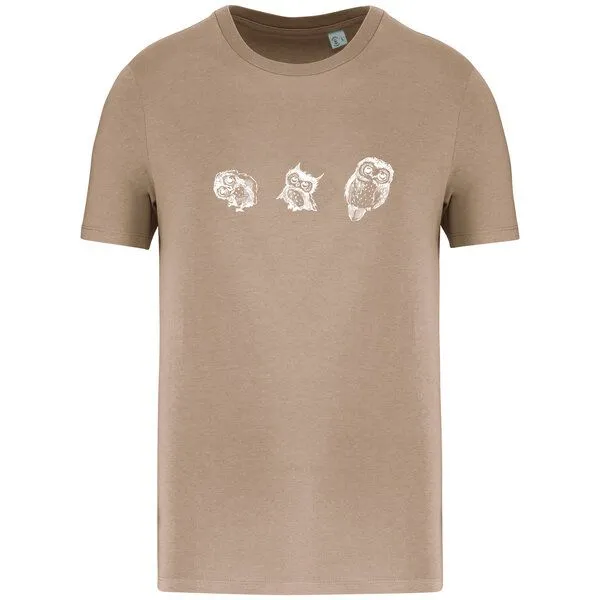 Greenspired Greenspired Basic Bio T-Shirt Three Owls 155g/m² XXS - 4 XL", Sand, – Produktbild 1 von 1