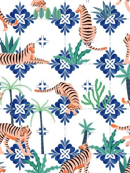 Photocircle Photocircle Poster / Leinwandbild - Tigers in Morocco – Produktbild 1 von 4