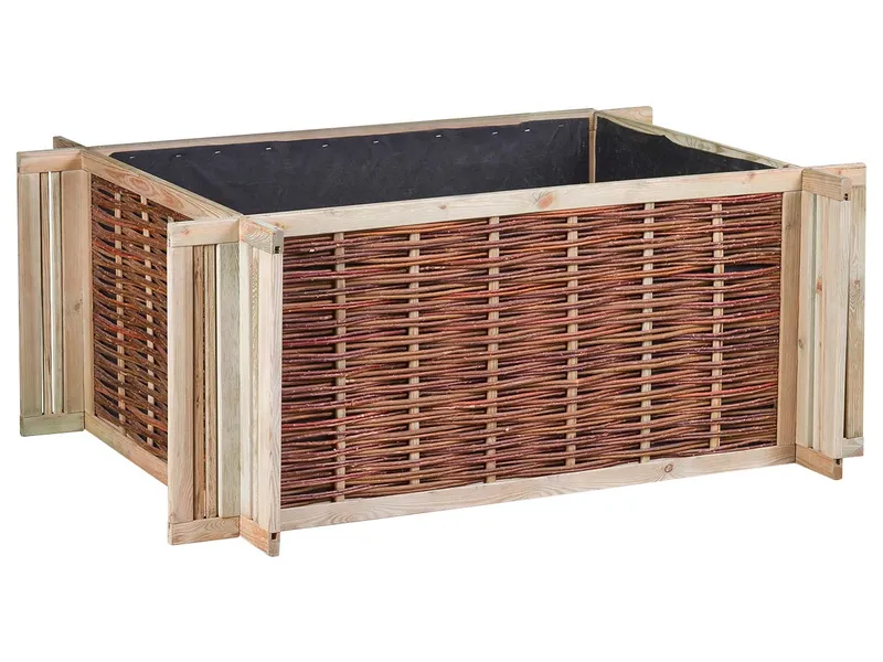Hochbeet aus Kiefer und Weide, Stecksatz B 120 x T 80 x H 60 cm – Produktbild 1 von 1