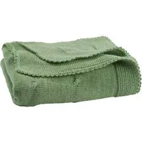 Reiff Strickwaren Babydecke Bio-Merinowolle Twist salbei Maße 80 x 80 cm – Produktbild 1 von 1