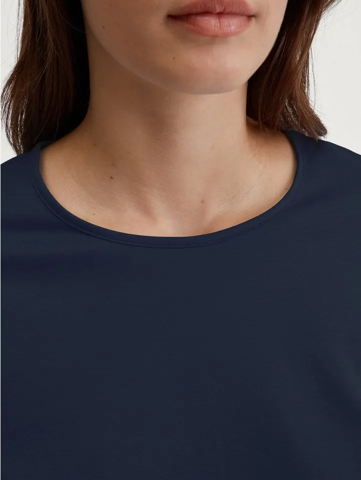 CALIDA CALIDA Pyjama Lovely Nights Damen (2 tlg) weich, bequem und angenehm leicht, Blau, – Produktbild 5 von 5