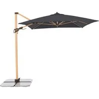 Doppler doppler Pendelschirm "Alu Wood AX Ultra" 300 x 220 cm, Esche hell, anthrazit – Produktbild 1 von 1