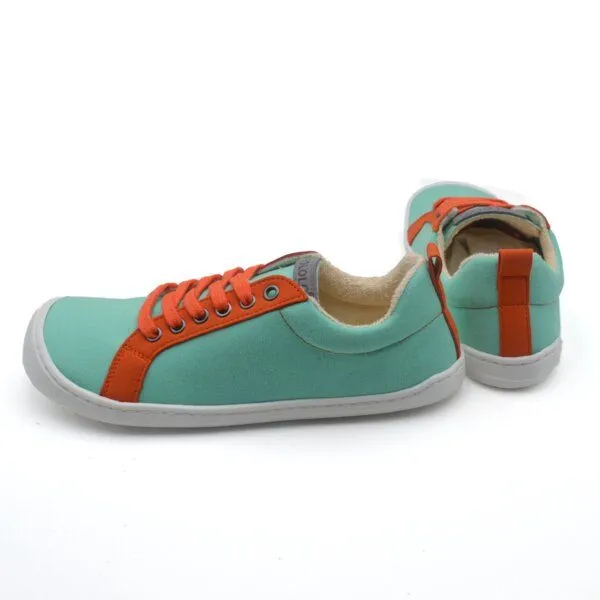 Pololo Pololo Plus Barfuß Sneaker Baumwolle, unisex, Türkis, – Produktbild 2 von 4