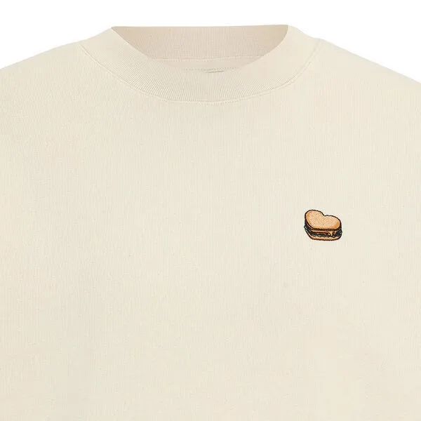 Iriedaily Iriedaily Burger Love Crewneck, Undyed (natur), – Produktbild 3 von 4