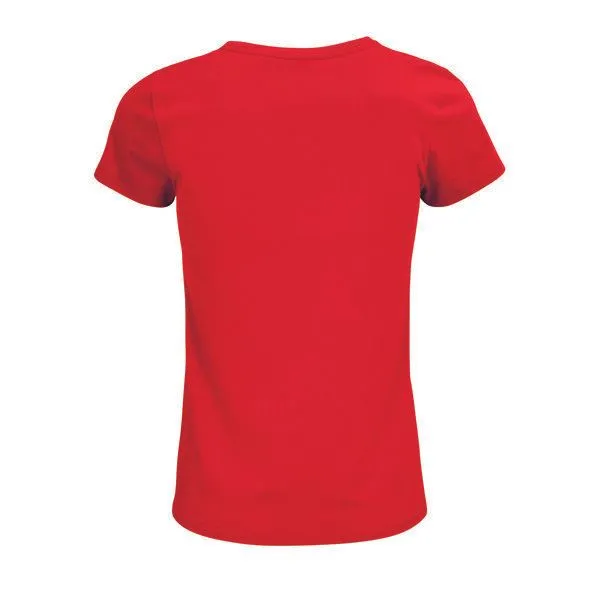 Sol's Sol's Damen T-Shirt Kurzarm Rundhals aus Bio - Baumwolle, Red, – Produktbild 1 von 3