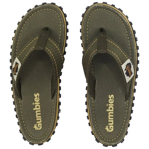 Gumbies Gumbies Classic - Nachhaltige Zehentrenner, Khaki, – Produktbild 1 von 4