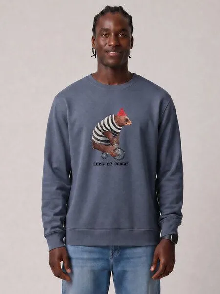 watapparel watapparel Sweatshirt Unisex Tour de Franz, Blue grey, – Produktbild 2 von 2