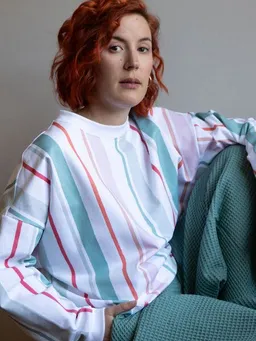 Ecostories Ecostories Oversized Sweatshirt Stripes – Produktbild 1 von 1