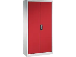 C+P C+P Stahlschrank mit Flügeltüren "Acurado" H1950xB930xT400mm, Lichtgrau/Rubinrot – Produktbild 1 von 1