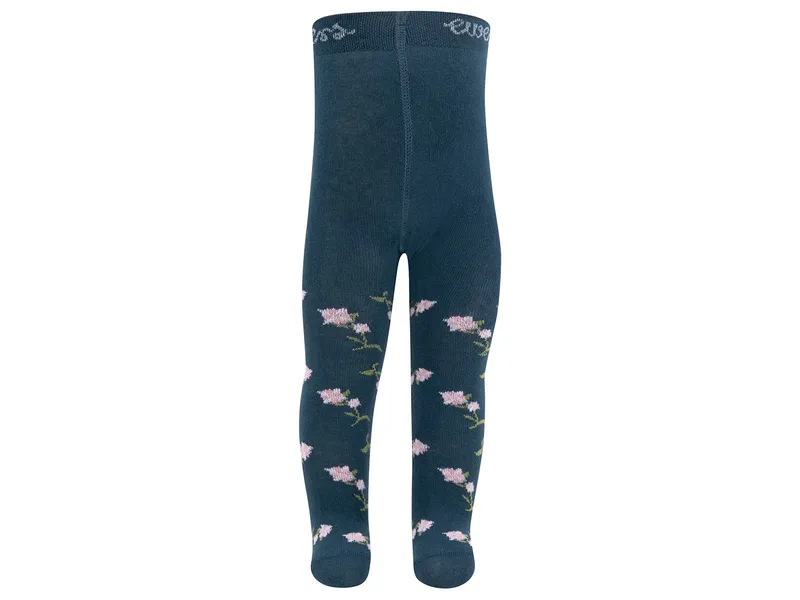 Ewers Baby- und Kinderstrumpfhose Blümchen blau Gr.56, Natur, blau, – Produktbild 1 von 1