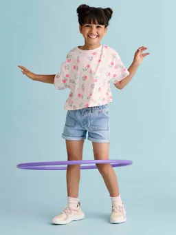 Vertbaudet Mädchen Jeansshorts BASIC helles – Produktbild 1 von 1