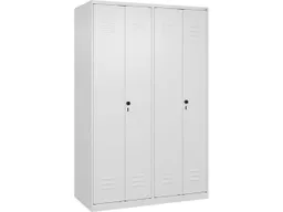 C+P C+P PSA Doppel-Spind Classic PLUS, 4 Abteile, 1850x1200x500mm, Verkehrsweiß/Verkehrsweiß – Produktbild 1 von 1