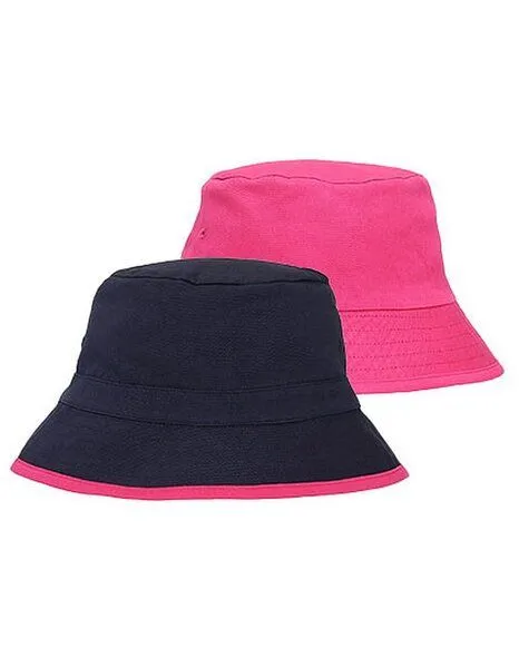 Neutral Neutral Wende Sonnenhut Bucket Hat Fischerhut Damen / Herren Anglerhut, Navy/pink, – Produktbild 2 von 2