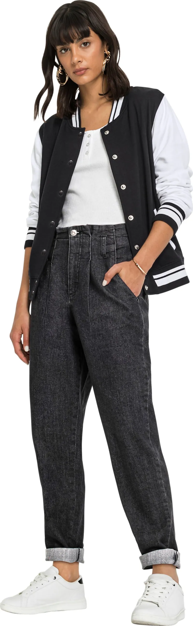 Witt High-waist-Jeans, Graphit denim, – Produktbild 3 von 3
