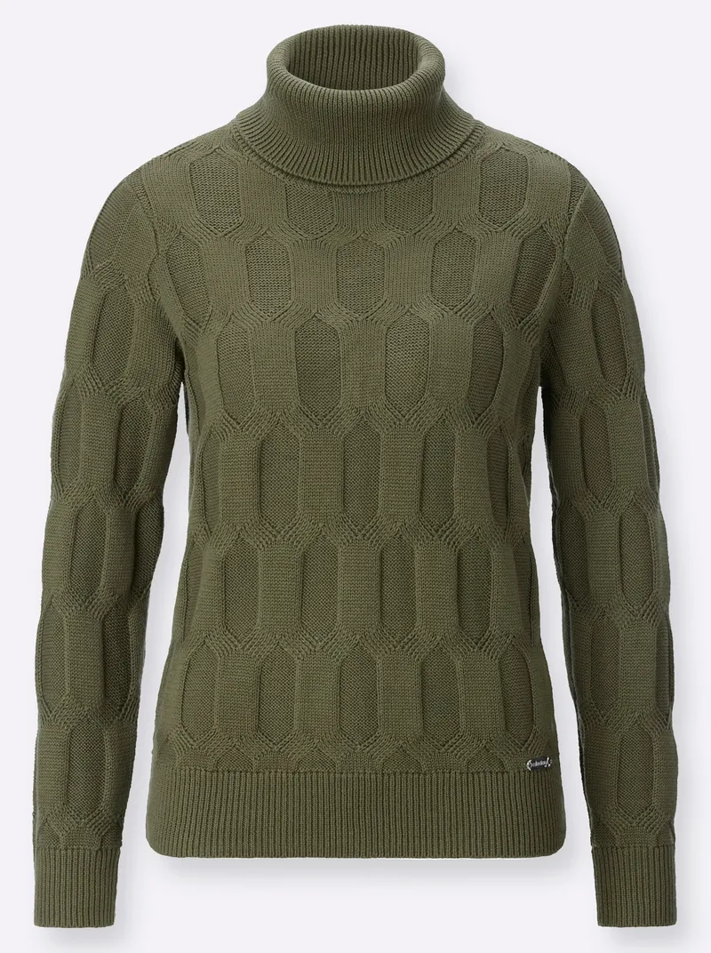 Witt Witt Rollkragenpullover oliv, Oliv, – Produktbild 1 von 2
