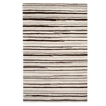 Prolana Prolana Handgefertigter Flor-Teppich Tuft "Stripes" aus Wolle – Produktbild 1 von 4