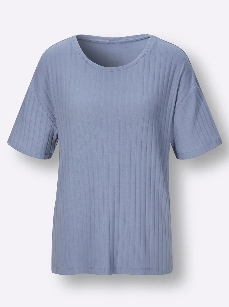 feel good Shirt taubenblau, Taubenblau, – Produktbild 1 von 2