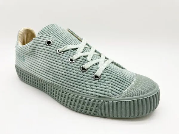 nat-2 Veganer Sneaker nat-2 Cord Low aus echtem Corduroy, Kork, rec. Gummi und Zuckerrohr, Emerald (grün), – Produktbild 2 von 4