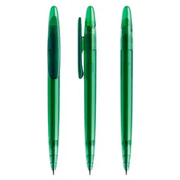 prodir prodir® Drehkugelschreiber DS 5 ohne Metallspitze, blaue Mine, grün transparent – Produktbild 1 von 1