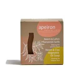 Apeiron Apeiron Pflanzenöl-Seife Neem & Lehm 100g – Produktbild 1 von 1