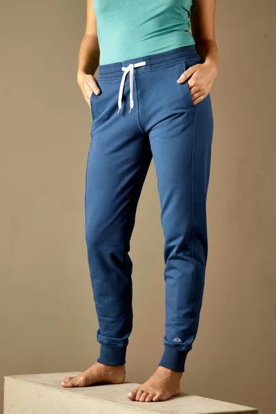 M23 M23 Damen Jogginghose aus Bio-Baumwolle, Modell „Emma“, Blau, – Produktbild 4 von 5