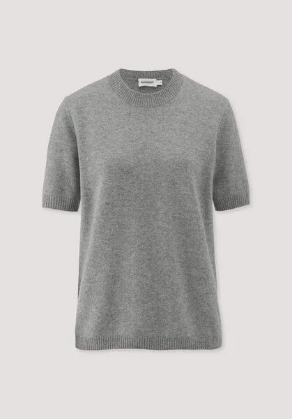 hessnatur hessnatur Pullover Relaxed aus Bio-Schurwolle mit Cashmere, Grau, – Produktbild 4 von 4