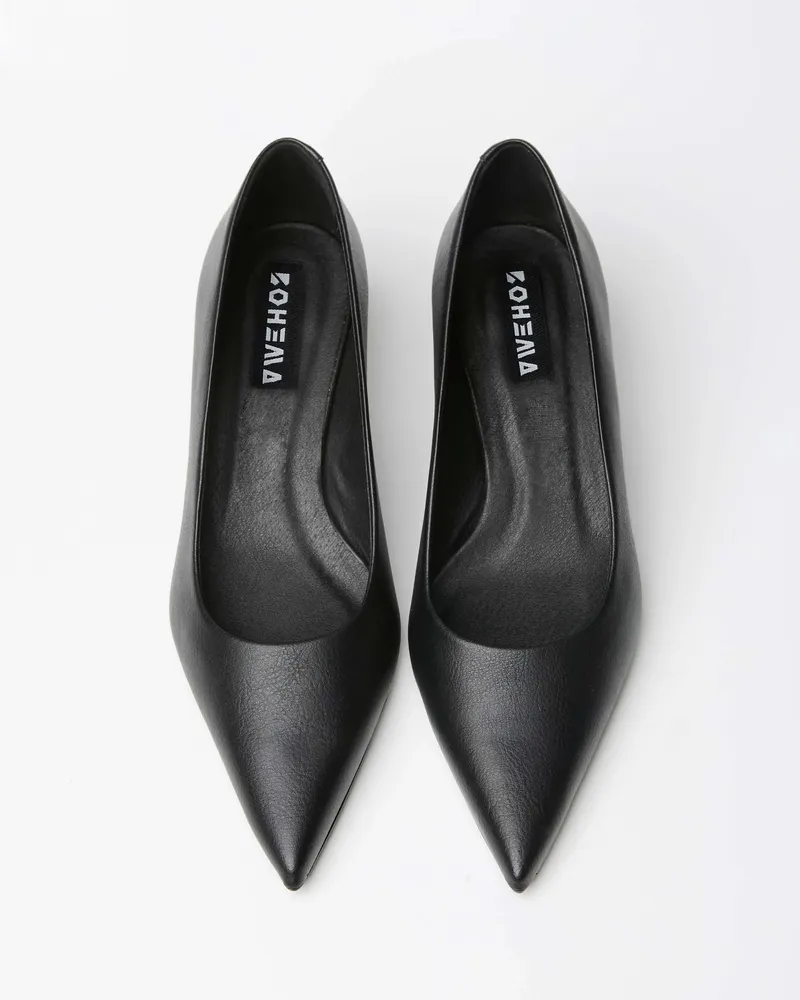 BOHEMA BOHEMA Damen vegan Heels Siren Kitten Schwarz, Schwarz, – Produktbild 2 von 2