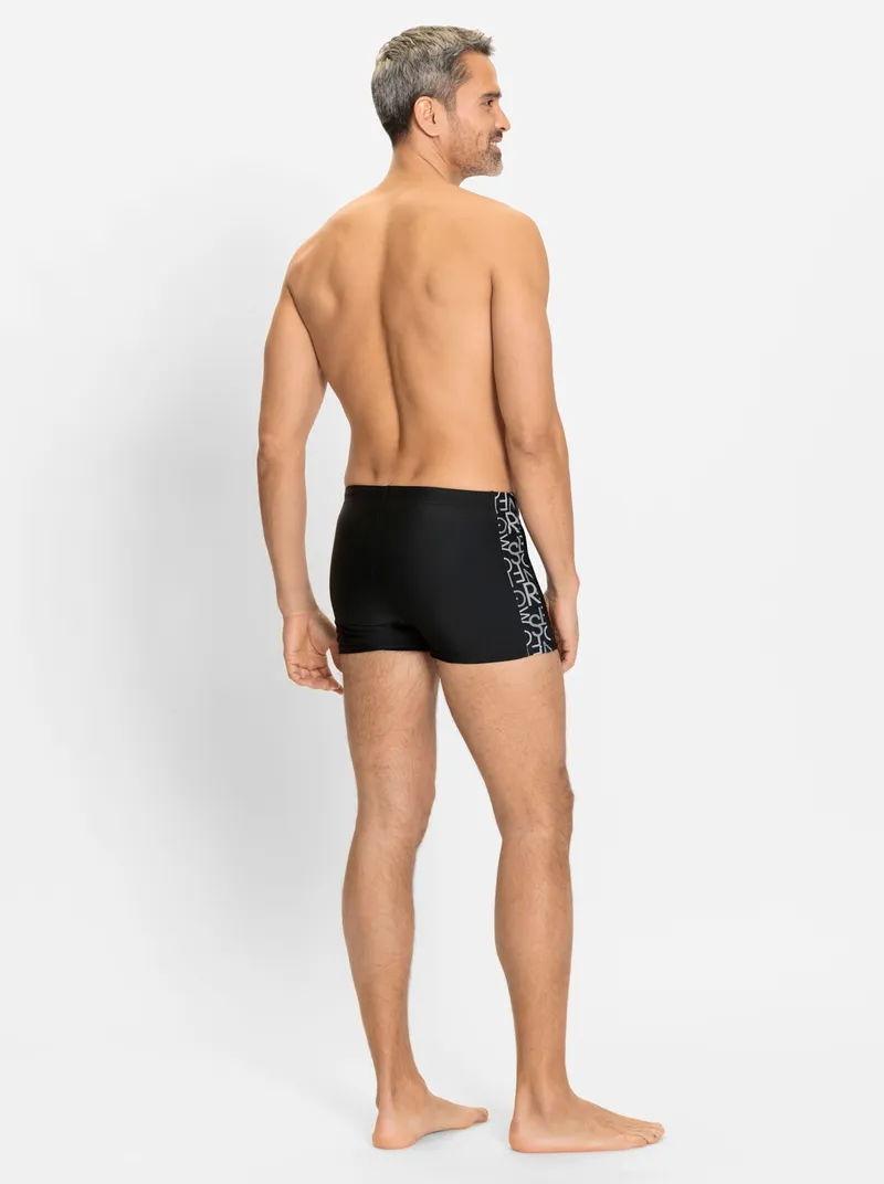 feel good Badehose schwarz-steingrau, Schwarz-steingrau, – Produktbild 1 von 2