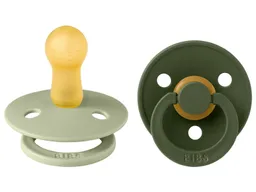 BIBS BIBS Schnuller Naturlatex "Colour" 2er Pack kirschförmig 0-6 Monate – Produktbild 1 von 1