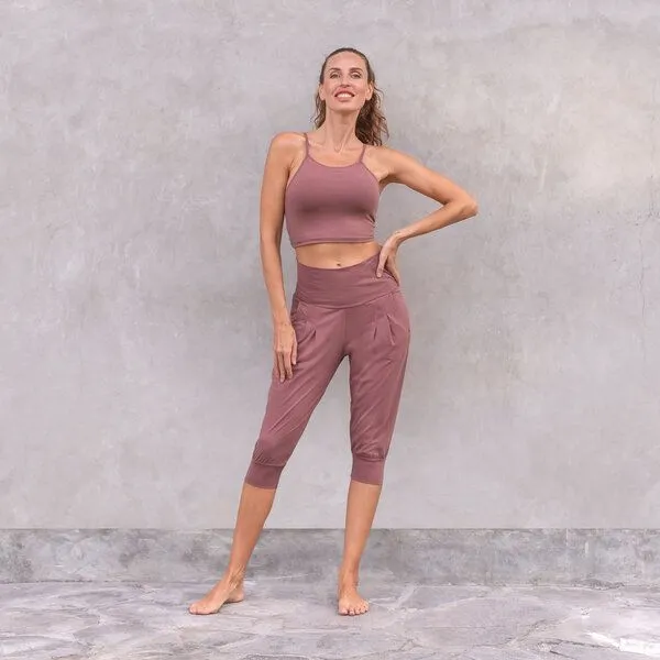 Jaya Jaya MILLIE - Damen - Croptop /Bra für Yoga und Sport, Rose taupe/taupe, – Produktbild 1 von 2
