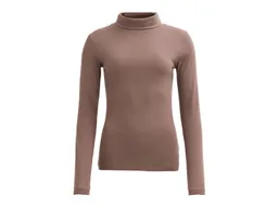 People Wear Organic People Wear Organic Langarm-Shirt Rollkragen taupe M – Produktbild 1 von 1