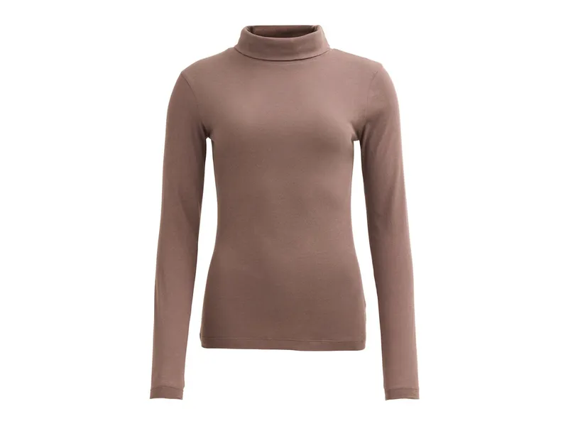 People Wear Organic People Wear Organic Langarm-Shirt Rollkragen taupe XL, Natur, – Produktbild 1 von 1