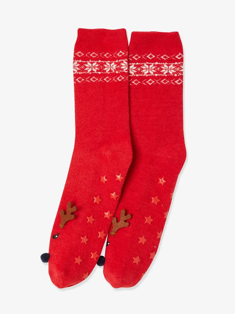 Vertbaudet Capsule Kollektion: Familien Weihnachts-Socken, Pack rot/marine, – Produktbild 3 von 4
