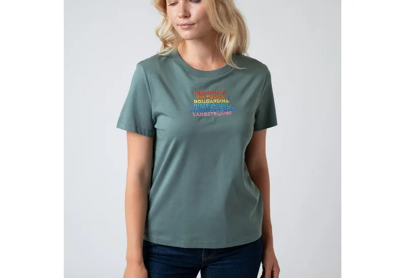 Bavarian Caps Bavarian Caps T-Shirt Bavarian Caps Damen T-Shirt "Pippilotta Viktualia" (T-Shirt, T-Shirt), Grün, – Produktbild 2 von 3