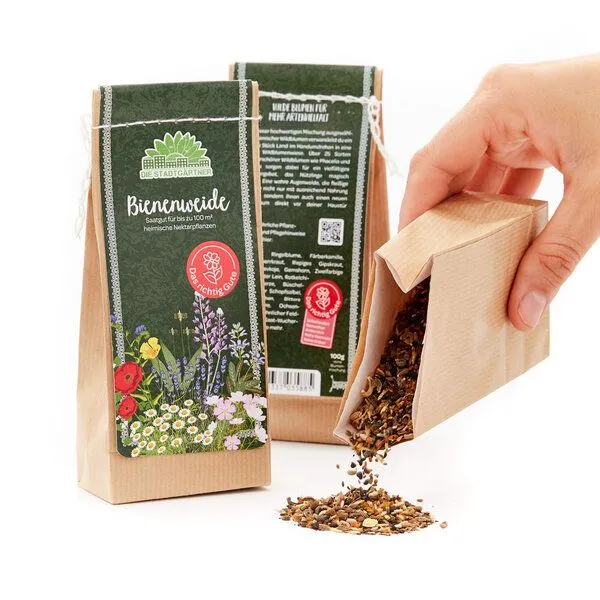 Die Stadtgärtner Die Stadtgärtner Saatgut Bienenweide I Über 25 Sorten Blumensaatgut I Reicht für 100 m² – Produktbild 1 von 4