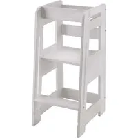 Infantil Lernturm B 42 x T 52 x H 89 cm, zweifach verstellbare Stufen, Buche weiß – Produktbild 1 von 1