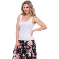 Ingoria Ingoria LORIE doppellagiges Wende-Top (Uni), Weiss, – Produktbild 1 von 1